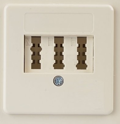 Eine analoge Telefondose